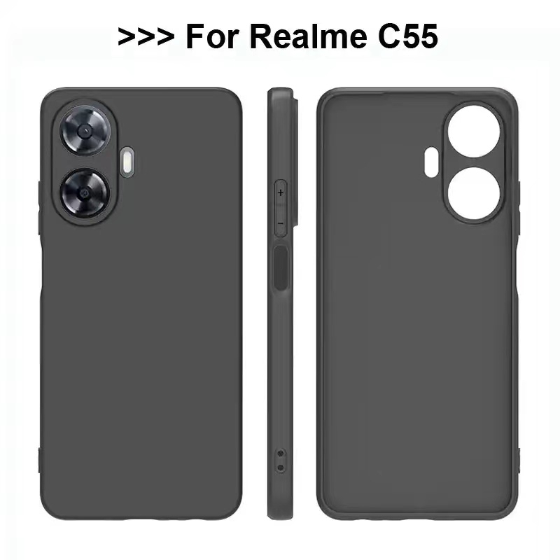 จากไทย Case TPU Realme C55 เคสซิลิโคนนิ่ม สวยและบางมากสีดํา Realme C55