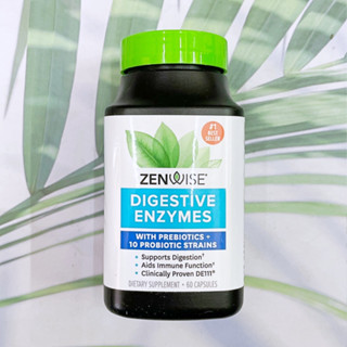 เอนไซม์ย่อยอาหาร Daily Digestive Enzymes with Prebiotics + Probiotics 60 Capsules (Zenwise Health®)