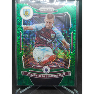 การ์ดฟุตบอล 2021-22 Panini Prizm - JOHANN BERG GUDMUNDSSON - Green Mojo Prizm **พร้อม Toploadder***