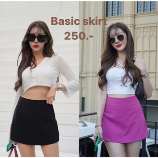 basic skirt - กระโปรงกางเกง ทรงสวย