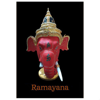 หัวโขน รามเกียรติ์ Ramayana Ban Ruk Ganesha Head Statue (พระพิฆเนศ) (1/1 Wearable)