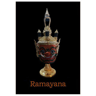 หัวโขน รามเกียรติ์ Ramayana Ban Ruk Surasa Head Statue (อากาศตะไล) (1/1 Wearable)