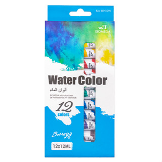 Walter Color ชุดสีน้ำ 6ml.  สีอคริลิค 12 สี พร้อมพู่กัน