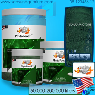 PetLifeElite PhytoFoodP อาหารปะการัง phytoplankton spirulina sps food coral food แพลงตอนพืช อาหารฟองน้ำ กัลปังหา ช่อสี