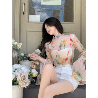 🌸🧡🌸Orchid Silk Shirt🌸🧡🌸ป้ายypy