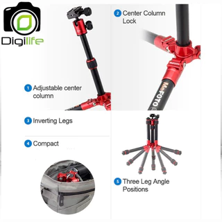 ลดล้างสต๊อก บางตัวอาจมีตำหนิ - Mefoto Tripod A0320 Q00 - DayTrip Mini ขาตั้ง ขาตั้งกล้อง ตั้งโต๊ะ พกพา - Digilife