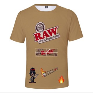 RAW เสื้อ เสื้อRAW เนื้อผ้ายืดใส่สบาบ เสื้อยืดRAW