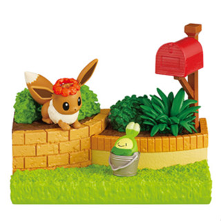 [ส่งตรงจากญี่ปุ่น] Re- Ment Pokemon Garden Eevee &amp; Budew Japan มอนสเตอร์พ็อกเก็ต