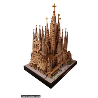 โมเดลกระดาษ 3D : Sagrada Familia ประเทศ สเปน กระดาษโฟโต้เนื้อด้าน  กันละอองน้ำ ขนาด A4 220g.