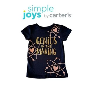 เสื้อยืดเด็กผู้หญิงแบรนด์ส่งออก Carters ขนาด 4-5 ขวบ (5T) มือ 1 ผ้าดี