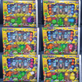ขายส่ง 136-20 Plantz VS Zombie ปืนบีบบอล ของเล่น พร้อมโมเดล ซอมบี้ บอลโฟม 6 ลูก