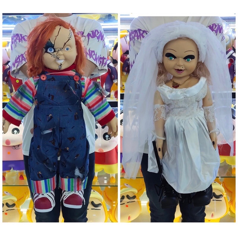 Bride of Chucky Child's Play Chucky & Tiffany Life Size Real Cloths Dolls 60 cm (ขนาดจริง)