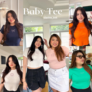 Clarine Baby Tee เสื้อครอป y2k