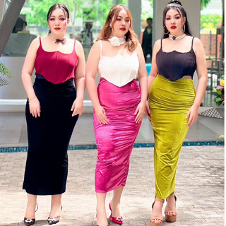 Plus size กระโปรงสาวอวบรุ่นอามีตี้(V82)