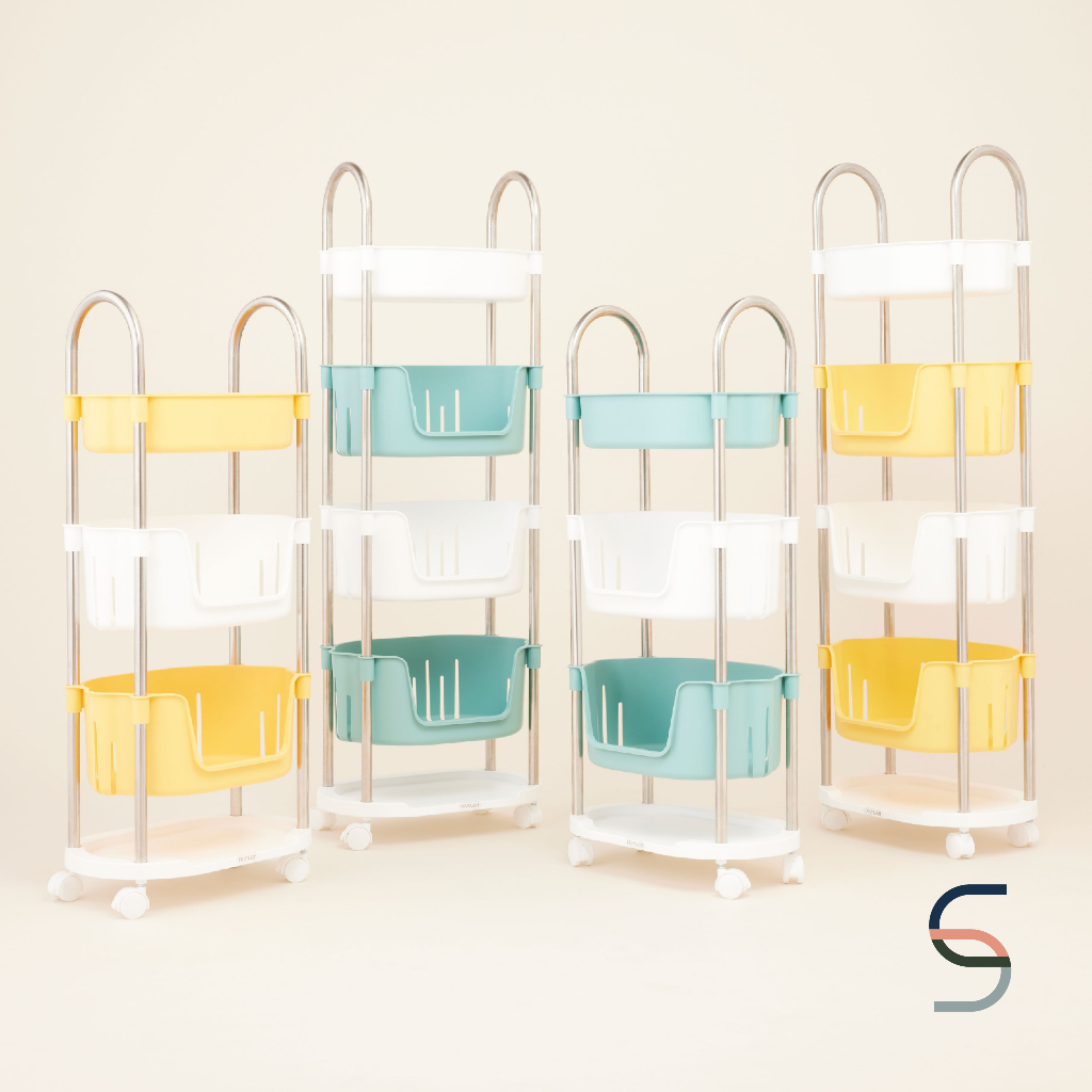 SARABARN 5-Tier Storage Rack With Wheels | ชั้นพร้อมล้อเลื่อน 5 ชั้น