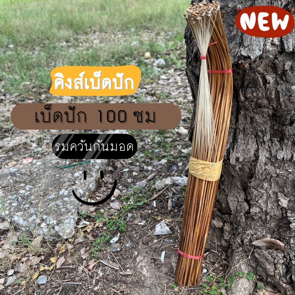 เบ็ดปักคันนาไม้ไผ่ ยาว 100 ซม. เบ็ดปัก เบ็ดปักไม้ไผ่ เบ็ดปักปลาช่อน ( 100 คัน )