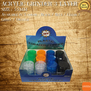 Acrylic Grinder 3 Layer Diameter 55mm Box