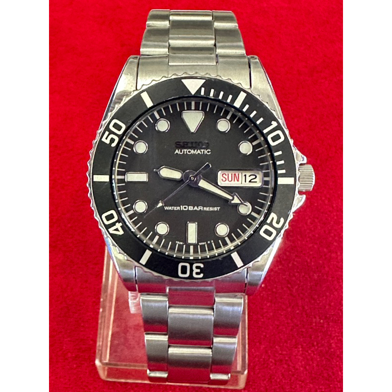 SEIKO WATER 10 BAR RESIST Automatic 21 Jewels ตัวเรือนสแตนเลส นาฬิกาดำน้ำ นาฬิกาผู้ชาย มือสองของแท้