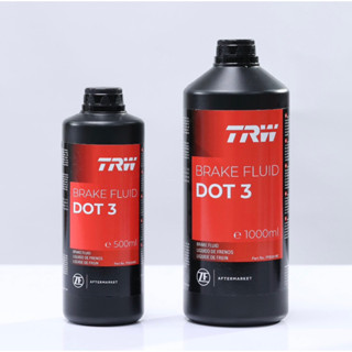 TRW น้ำมันเบรค DOT3 ขนาด 500 ml. และ 1 L. TRW Brake Fluid สำหรับรถญี่ปุ่น ใช้งานทั่วไป