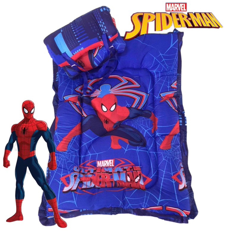 😬ที่นอนเด็กอนุบาล มีหมอนในตัว พับได้ มีสายสะพาย ราคาส่งโรงงาน