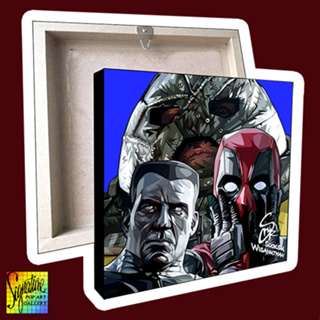 กรอบรูป Pop Art ติดผนังตกแต่ง “Marvel ซุปเปอร์ฮีโร่ ” Deadpool 2 all"