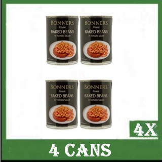 4 x Bonners Baked Beans In Tomato Sauce 400g 4 Cans