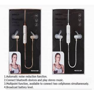 MINISO Metal Running Sport Bluetooth in-Ear Headphones with Mic and Volume Control ชุดหูฟัง บลูทูธ หูฟัง หูฟังไร้สาย สำห