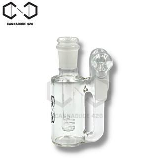 Cannadude Pre cooler 14mm - 90 Degree + Downstem ที่กรอง+อแดปเตอร์ บ้องแก้ว แจกันแก้ว Perculator ash catcher CA006