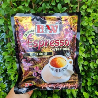 B&amp;W ESPRESSO COFFEE MIX บีแอนด์ดับบลิว กาแฟ เอสเปรสโซ่ คอฟฟี่มิกซ์ กาแฟสำเร็จรูป