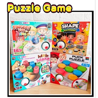 👑พร้อมส่งจากไทย👑 เกมพัฒนาการความคิด ความสามารถ  Quick Puck puzzle game แข่งเลื่อนสีตามการ์ด/Plastic Interactive Board Ga