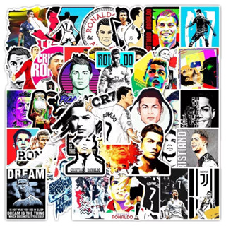 สติ๊กเกอร์ Ronaldo 528 โรนัลโด้ 50ชิ้น Real Madrid cr7 ฟุตบอล มาดริด แมนยู บาร์ซ่า บาซ่า ronaldo liverpool เสื้อ บอล