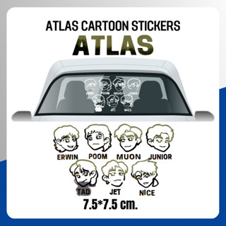 Atlas Cartoon Stickers (แยก) ไซต์ใหญ่