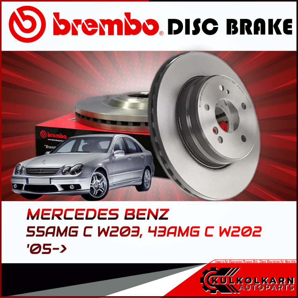 จานเบรกหลัง  BENZ 55AMG C W203, 43AMG C W202  05-> (09 A742 11)