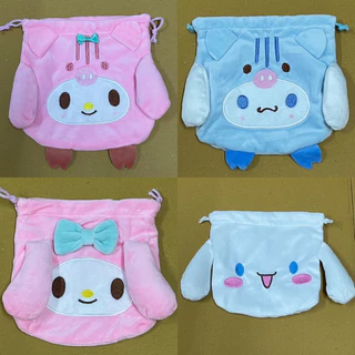 🎒กระเป๋าหูรูดลายการ์ตูน 6x6 นิ้ว “ไซท์เล็ก” ผ้านุ่ม คุณภาพเยี่ยม👍🏻