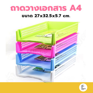 ถาดวางเอกสาร Life Pro รุ่น K-617 / K-616 ถาดเก็บเอกสาร A4 ขายยกแพ็ค 3 ชั้น (1 สีต่อ 1 แพ็ค) ที่วางเอกสาร เครื่องเขียน