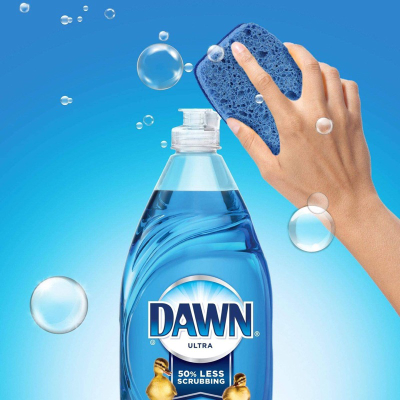 Dawn น้ำยาล้างจาน ลดแรงขัด 50% ของแท้จากอเมริกา