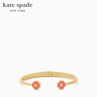 KATE SPADE NEW YORK SPADES &amp; STUDS ENAMEL HINGE CUFF O0R00217 กำไลข้อมือ