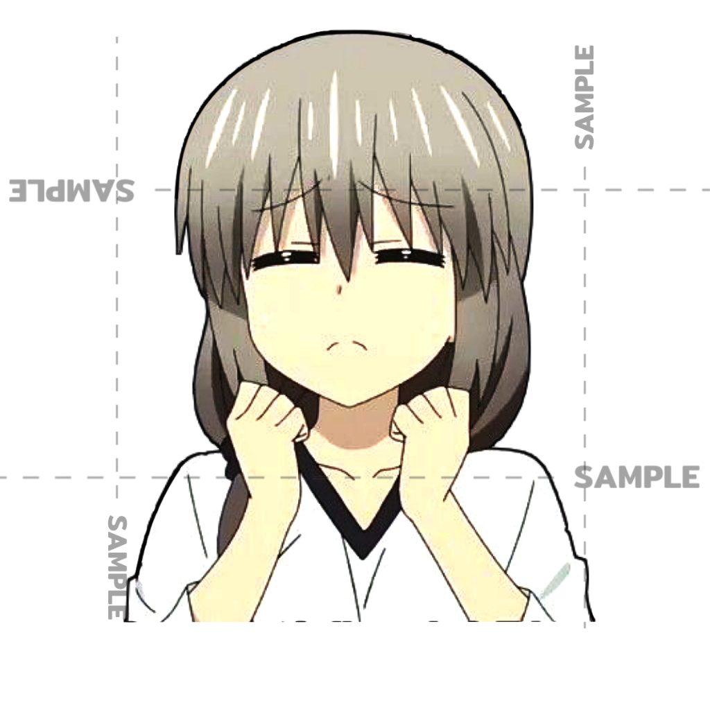 อุซากิจัง Tsuki uzaki สติกเกอร์ 2 แผ่น อุซากิจัง อยากออกไปเที่ยว  Uzaki chan wa Asobitai Anime Stick