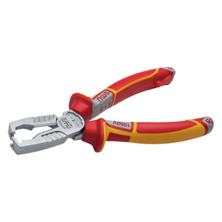 NWS คีมปอกสายไฟ ด้ามกันไฟฟ้า VDE Multifunction Wire Stripping Plier 1451-49-VDE-180 (Made in Germany)