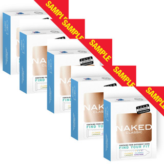 ถุงยาง 4 รุ่น 4 ขนาด Four Seasons Naked Classic Condoms 4 ชิ้น sample ขนาดทดลอง ถุงยางอนามัย