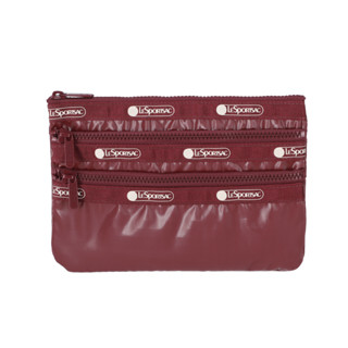 Lesportsac 3-Zip Cosmetic Bag กระเป๋าเครื่องสำอาง Style 7158