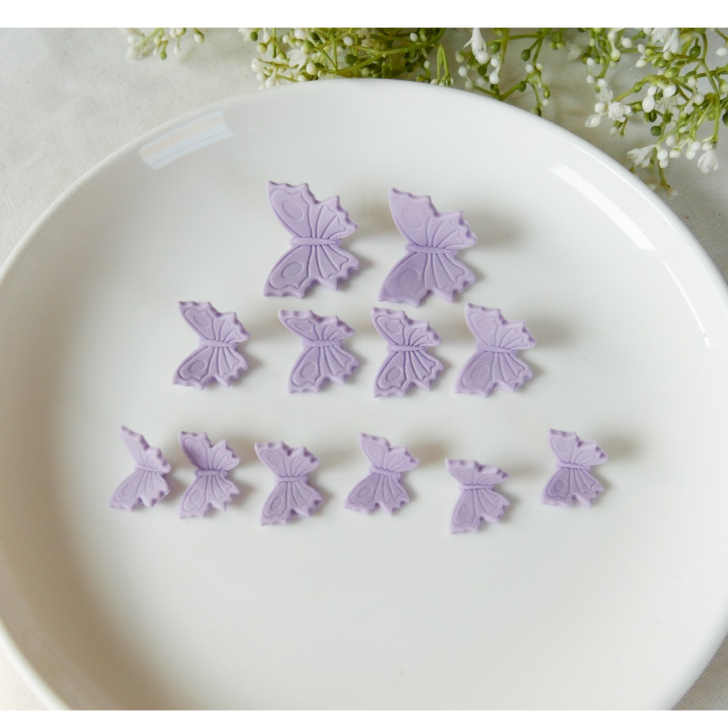 น้ำตาลปั้น ตกแต่งเค้ก รูปผีเสื้อ น่ารักมาก ทานได้ - รูปที่ 6