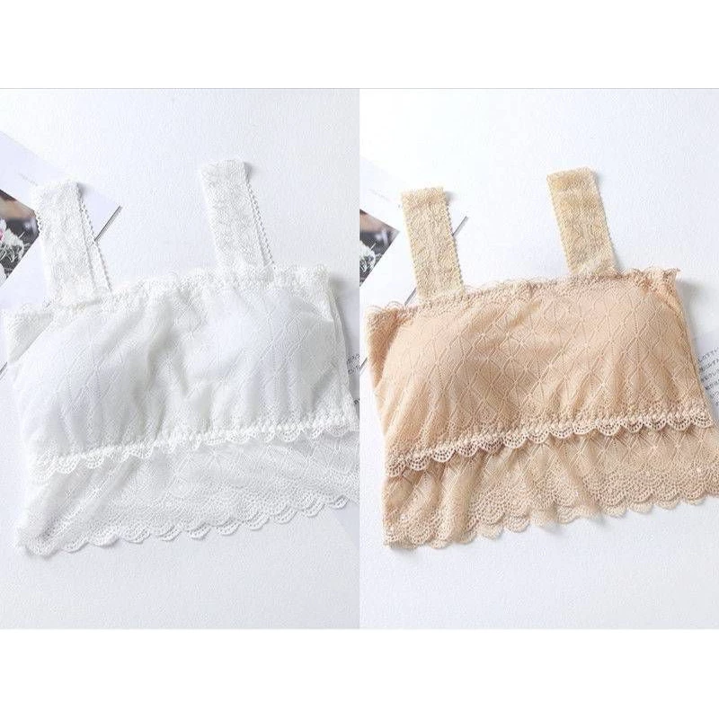 เสื้อซับในลูกไม้ มีฟองน้ำ ผ้านุ่ม ซับในลูกไม้ LB-850 3 สี