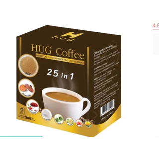 Hugcoffeeฮักคอฟฟี่25in1กาแฟเพื่อสุขภาพปรุงสำเร็จ