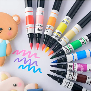 ปากกาสีเขียนหน้าขนม สีน้ำตาลวาดขนมงานฟองดองกินได้ แบบ 2หัว