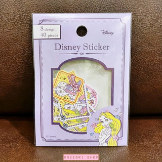 Disney Sticker ลาย Rapunzel เป็นสติกเกอร์แบบน่ารัก ๆ รวม 40 ชิ้นในซอง ขนาด 8.5 x 12 ซม.