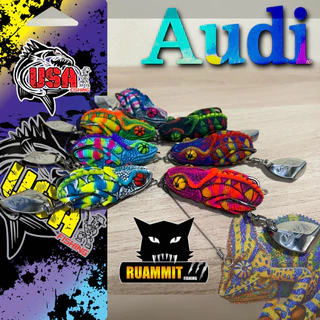 เหยื่อตกปลา กบยาง USA รุ่น ออดี้ AUDI กิ้งก่าล่าชะโด by น้าโอ๊ต USA & BPO