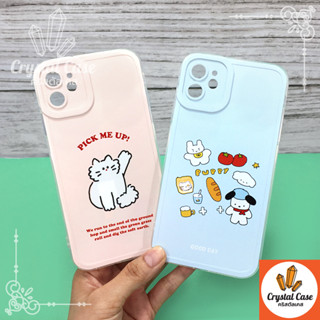 7+ 11เคสมือถือนิ่มใส TPU กันเลนส์กล้องนูนลายการ์ตูน