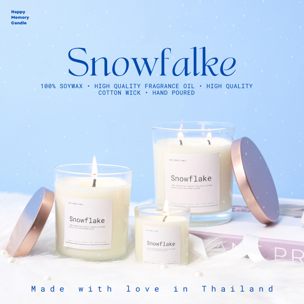 📌กลิ่นใหม่ (มีฝาขายแยกนะคะ ☺️) เทียนหอม (กลิ่น Lily & Freesia) เทียนหอมไขถั่วเหลือง 100%