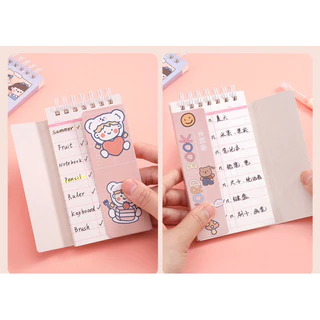 สมุดจดบันทึก จดเมนู80หน้า คำศัพท์ A7 ลายการ์ตูนพร้อมส่ง